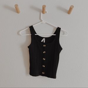 🤍Tight Black Crop Top